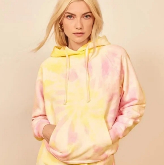 Reformation Tie Dye Hoodie Sweatshirt - Picture 1 of 5